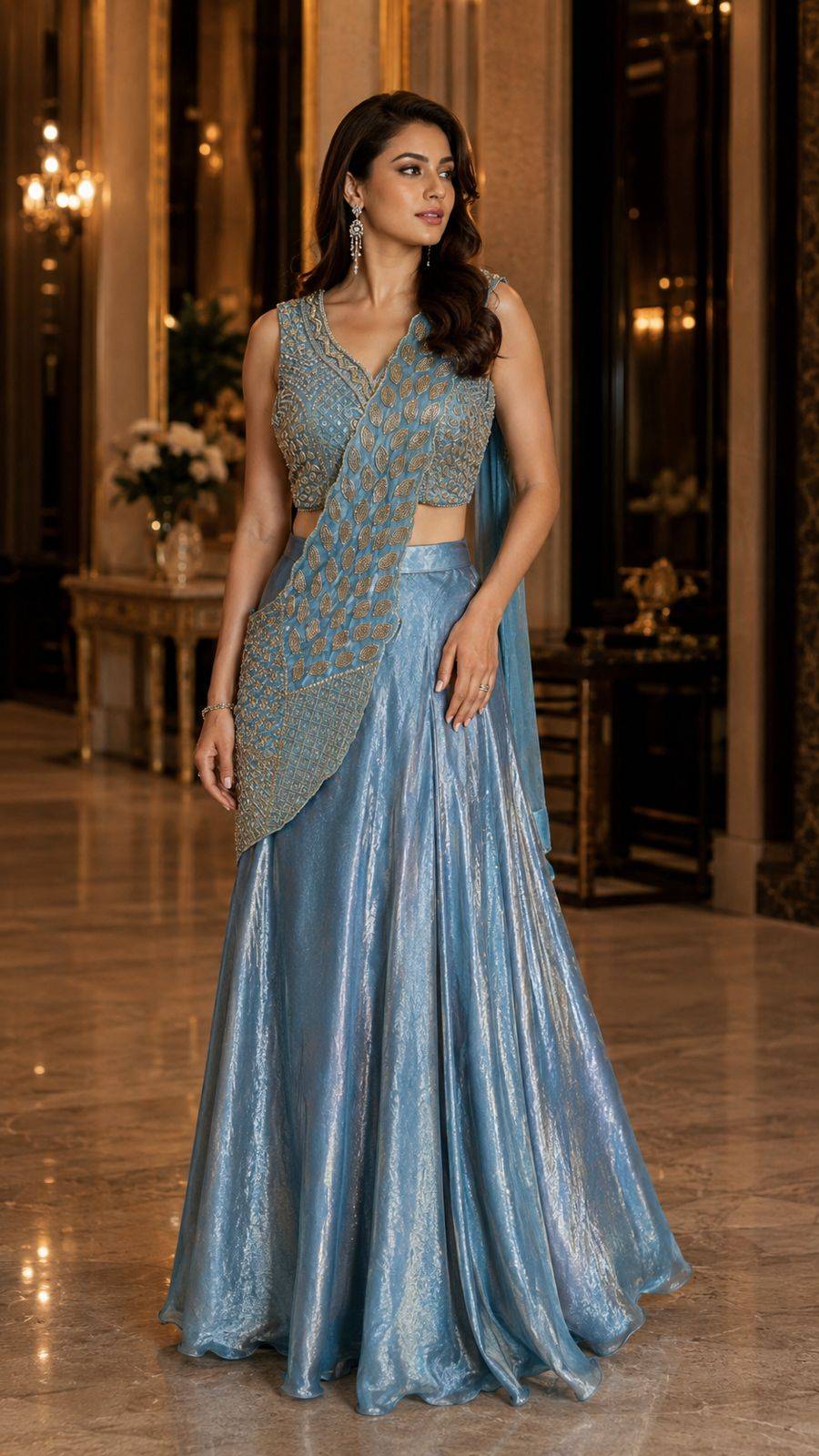  A510 By Amoha Trendz A510 A TO A510 D Series Indian Traditional Wear Collection Fancy Colorful Party Wear Stitched Sarees At Wholesale Price